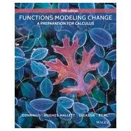 Functions Modeling Change: A Preparation for Calculus 9781118583197