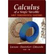 Calculus of a Single Variable: Early... 9780395933213