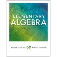 Elementary Algebra, 9th Edition 9781133383246