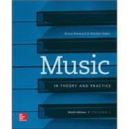 Workbook t/a Music in Theory and Practice, Volume I 9780077493318