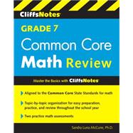 Cliffsnotes Grade 7 Common Core Math Review 9780544373334
