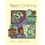 Report It in Writing