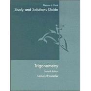 Student Solutions Guide for Larson/Hostetler's Trigonometry, 7th 9780618643356