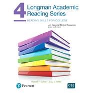 Longman Academic Reading Series 4 with Essential Online Resources 9780134663364