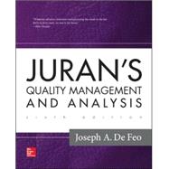 Juran's Quality Management and Analysis 9780073523446