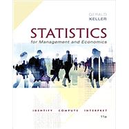 Statistics for Management and Economics + XLSTAT Bind-in 9781337093453