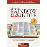 KJV Rainbow Study Bible, Kaleidoscope Black LeatherTouch 9781433613487