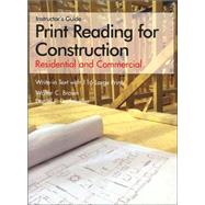 Teacher's Guide for Print Reading for Construction: Residential and commercial 9781590703489