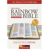 KJV Rainbow Study Bible, Kaleidoscope Black LeatherTouch, Indexed 9781433613494