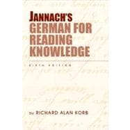 Jannach's German For Reading Knowledge 9781413033496