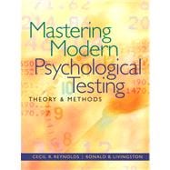 Mastering Modern Psychological Testing Theory & Methods 9780205483501