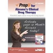 PrepU for Abrams's Clinical Drug Therapy 9781451163506