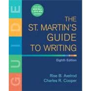The St. Martin's Guide to Writing with 2009 MLA Update 9780312603540
