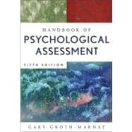 Handbook of Psychological Assessment, 5th Edition 9780470083581