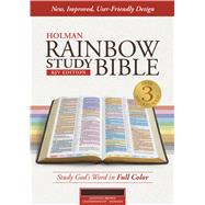 KJV Rainbow Study Bible, Mantova Brown LeatherTouch, Indexed 9781433613586