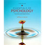 Essentials of Psychology: Concepts and Applications, 3rd Edition 9781133333609