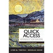 Quick Access Reference for Writers 9780205903610