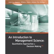 An Introduction to Management Science (with Printed Access Card) 9781111823610