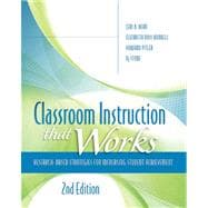 Classroom Instruction That Works : Research-Based Strategies for Increasing Student Achievement, 2nd Edition 9781416613626