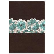 HCSB Study Bible Personal Size, Espresso/Teal LeatherTouch 9781433613647