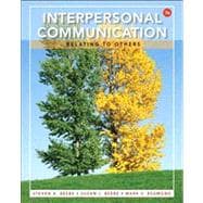 Interpersonal Communication Relating to Others Plus NEW MyCommunicationLab with eText -- Access Card Package 9780205953653