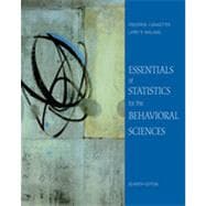 Essentials of Statistics for the Behavioral Science, 7th Edition 9781133333661