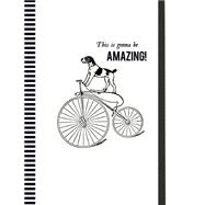Vintage Prints Cycling Dog Gilded Journal 9780735343665