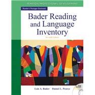 Bader Reading & Language Inventory 9780132943680