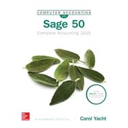 COMPUTER ACCOUNTING WITH SAGE 50 2016 9781259853685