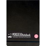 Monsieur Notebook Black Leather Watercolor Landscape Large 9781781433690