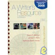 Writer's Resource (comb) - MLA / APA / CSE Update 9780073383699