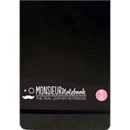 Monsieur Notebook Black Leather Watercolor Landscape Medium 9781781433713