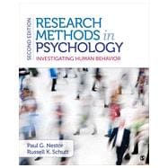 Research Methods in Psychology: Investigating Human Behavior 9781483343761