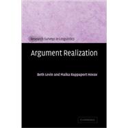 Argument Realization