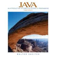 Java: An Introduction to Computer Science and Programming 9780131013780
