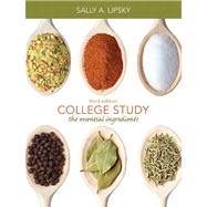 College Study The Essential Ingredients Plus NEW MyStudentSuccessLab 2012 Update -- Access Card Package 9780321853783