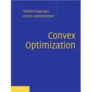Convex Optimization 9780521833783