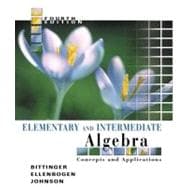 Elementary & Intermediate Algebra: Concepts & Applications 9780321233837