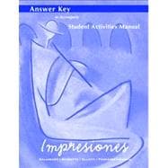 Impresiones : Answer Key to Student Activities Manual 9780130483850