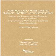 Corporations, Other Limited Liability Entities Partnerships, Statutory Documentary Supplement 9781634593861