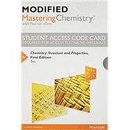Modified MasteringChemistry with Pearson eText -- Standalone Access Card -- for Chemistry Structure and Properties 9780321973863