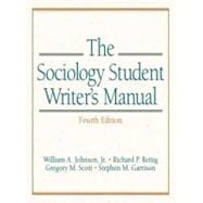 The Sociology Student Writer's Manual 9780131113886