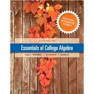 Essentials of College Algebra with Integrated Review and worksheets plus NEW MyMathLab with Pearson eText-- Access Card Package 9780321983886