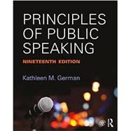 Principles of Public Speaking 9781138233898