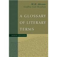 A Glossary of Literary Terms 9781413033908