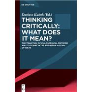 Thinking Critically