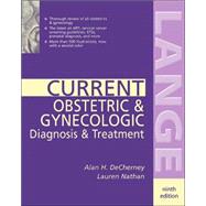 Current Obstetric and Gynecologic Diagnosis and Treatment 9780838514016