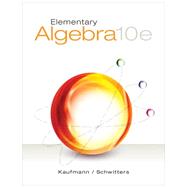 Elementary Algebra 9781285194059