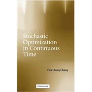 Stochastic Optimization in Continuous Time
