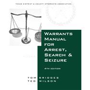Warrants Manual for Arrest, Search & Seizure 8780000104084